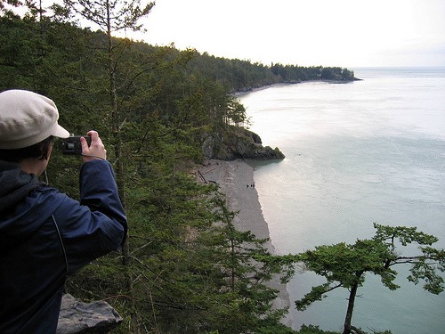 Photo opportunity at Deception Pass, Washington State